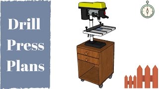 FULL PLANS at: http://howtospecialist.com/workshop/drill-press-stand-plans/ ▻ SUBSCRIBE for a new DIY video every single week