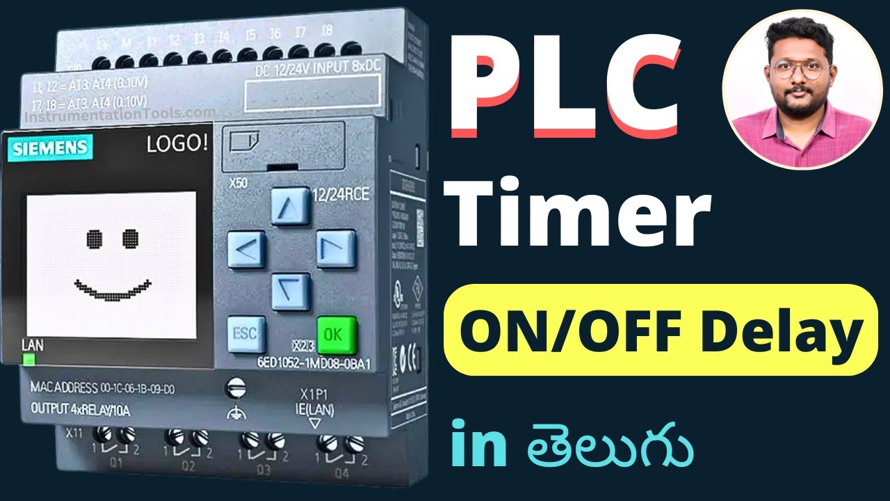 PLC Automation Training in Telugu - ON OFF Delay Timer Concept - YouTube