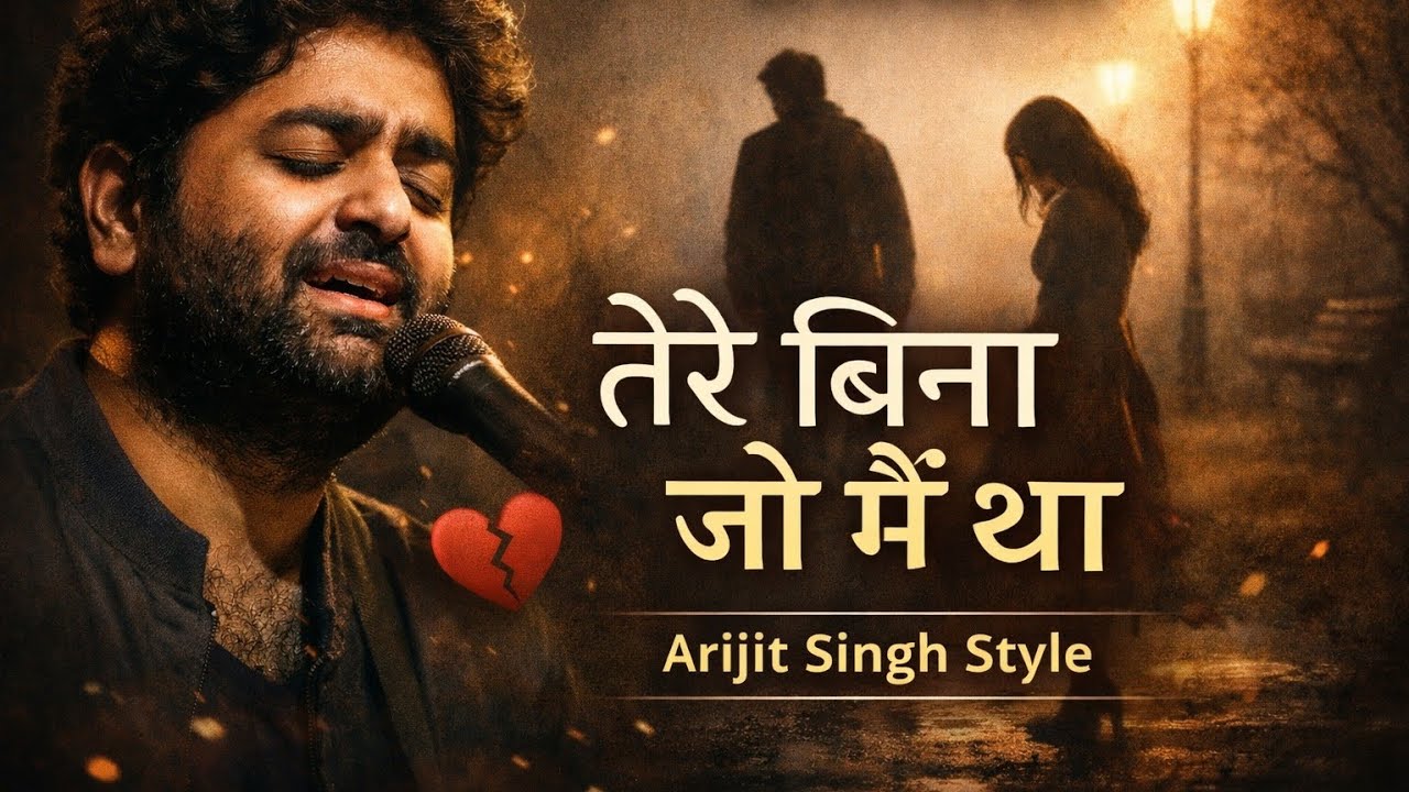 Tere Bina Jo Main Tha 🥺 Arijit Singh Style | New Sad Song 🎶