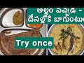 అల్లం పచ్చడి - దోసల్లోకి బాగుంటుంది- try చెయ్యండి