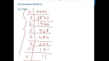 Ex 5.3, 4 (v) - Find square root of 7744 by Prime Factorization Method - Teachoo