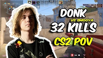 donk 32 Kills vs smooya (Mirage) FACEIT Ranked Nov 07, 2024 | CS2 POV