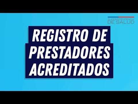 Registro de Prestadores Acreditados