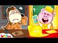 NEW: Cardboard vs Golden School Supplies, Who Is The Best? | Cartoon for Kids | Wolfoo Channel