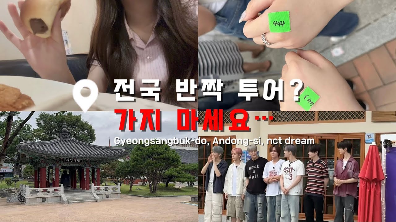 [시즈니 브이로그] 엔드림 반짝투어 8시간 기다리고 8분 본 썰… | 전국반짝투어 브이로그 | 전국반짝투어 | nct dream | 젠프 | 브이로그 | 안동