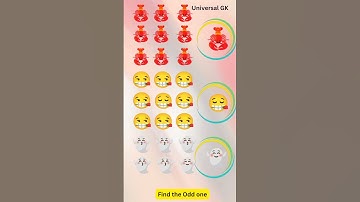 Find the Odd one out #061Fun Emoji Challenge! #canyoufindtheoddemoji #emoji challenge