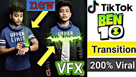 Tiktok New Trend |  How To Make Transition Like Ben 10 | Ben 10 Transition Video Editing Tutorial