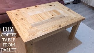 Making a coffee table from pallets / Coffee table diy