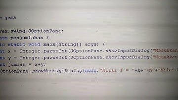 Tugas 5 JOptionPane penjumlahan