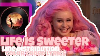 Descendants 4 - Life Is Sweeter (LINE DISTRIBUTION COLOR CODED LYRICS)(FROM DESCENDANTS;RISE OF RED)