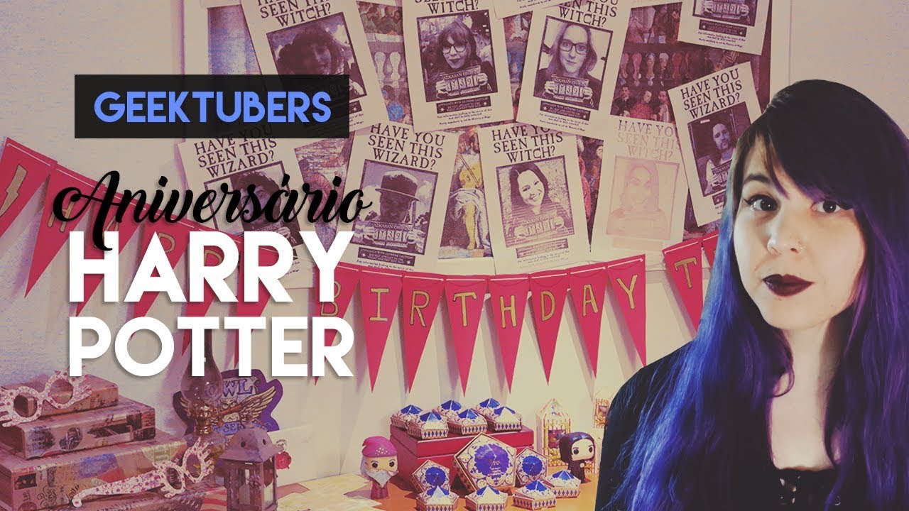 Ideias pra uma festa temática de Harry Potter - Geektubers