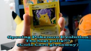 Pokemon Tcg Opening 3 Pokemon Evolution booster packs (Code Card giveaway)