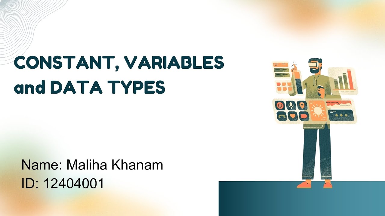 Constant Variable Visual A Presentation on Constants, Variables and Data Types - YouTube