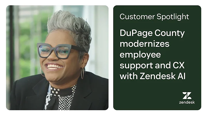 DuPage County modernizes employee support and CX with Zendesk AI | Zendesk customer story