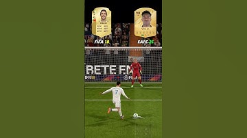 Real Madrid Attacking Trio FIFA 18 vs FC 25 #football #shorts