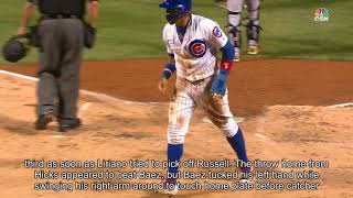 Javier Baez steals home; Willson Contreras' 3 RBIs pace Cubs to 5-2 win