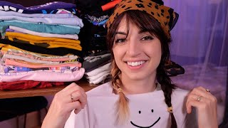 ASMR | Showing You My Irrationally Large T-Shirt Collection | Part 1