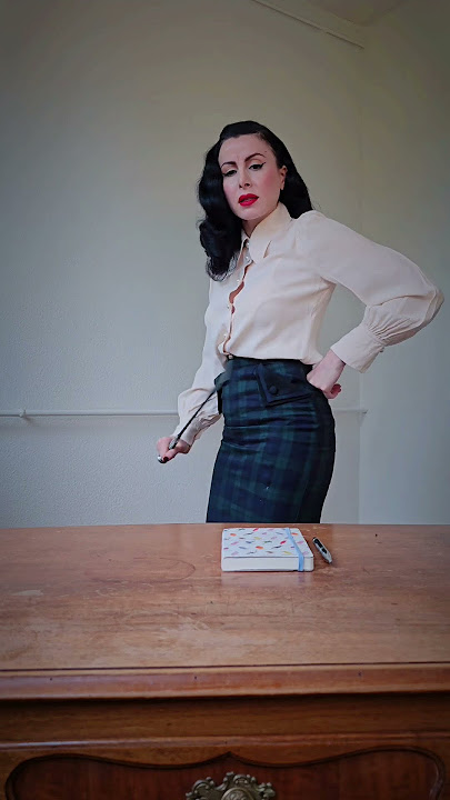 A  for obedience. Confinement for speaking without permission. #dominatrix #femdom #teacher