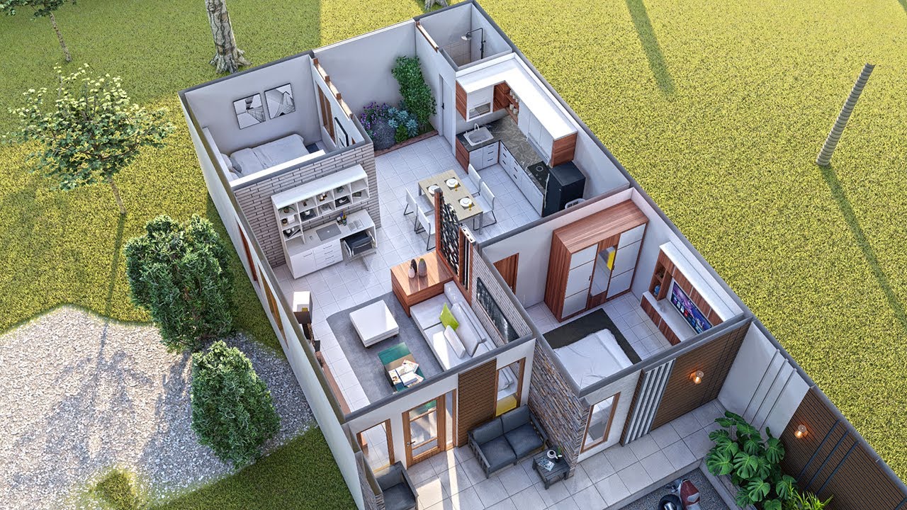 Small House Minimalist Models look Incredible 7x10