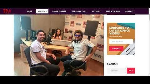 Dance Academy Website Demo