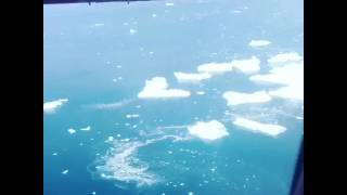 Flying into Ilulissat, Greenland