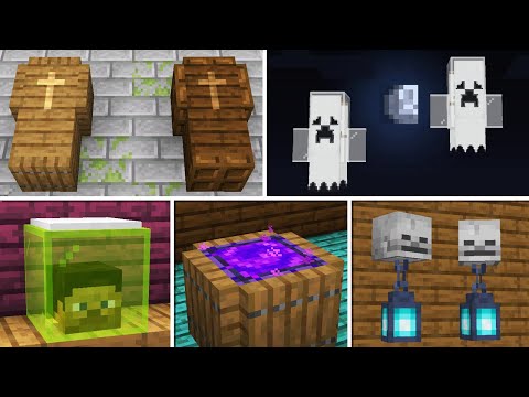 10 Halloween Decorations & Build Hacks in Minecraft Java & Bedrock!