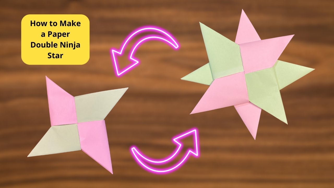 how-to-make-a-paper-double-ninja-star-origami-youtube