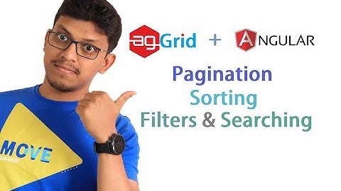 agGrid + angular: Pagination, Sorting, Searching and filters [data table]