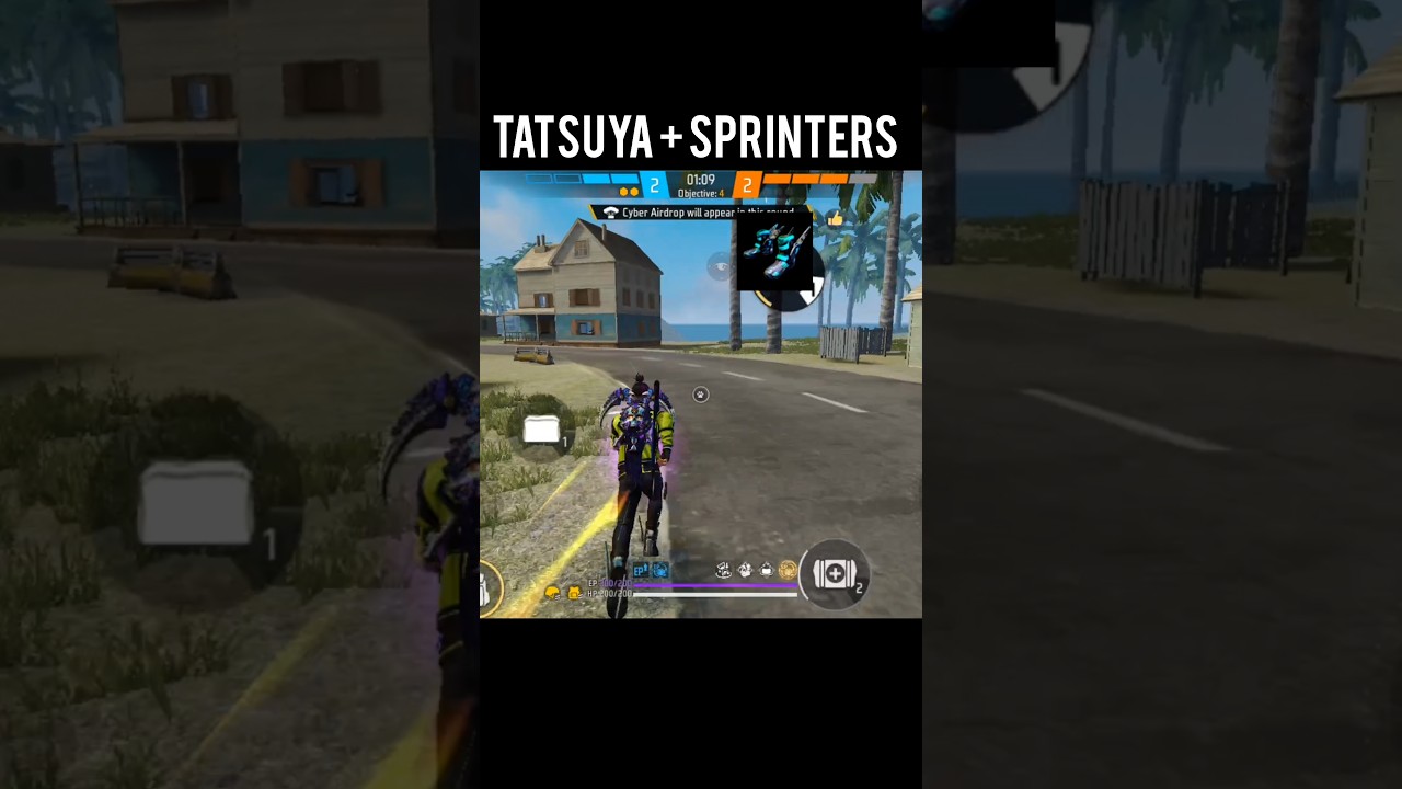 Tatsuya + Dragon Sprinters 🔥 Free Fire Speed Boost Trick 