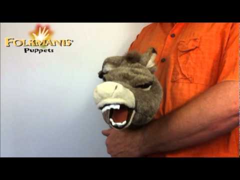 2908 Folkmanis Donkey Stage Puppet