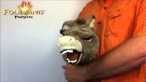 2908 Folkmanis Donkey Stage Puppet