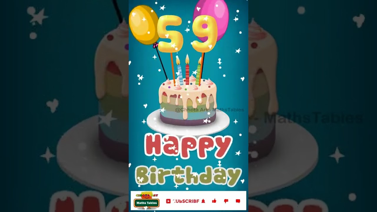 Wish you 59th year happy birthday 