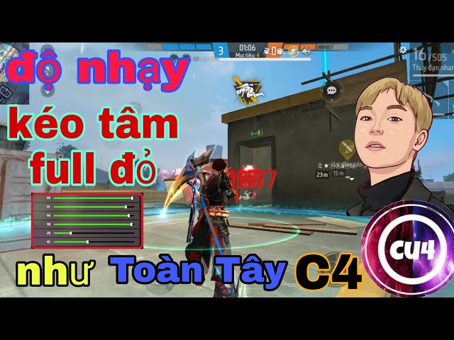 ĐỘ NHẠY - Kéo Tâm Full Đỏ Như Toàn Tây C4 - FREEFIRE*HẠO DÂN MOBILE class=