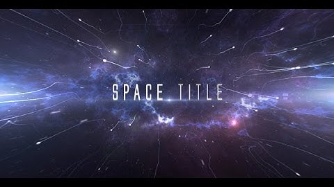 Space Title | After Efects Project Files - Videohive template