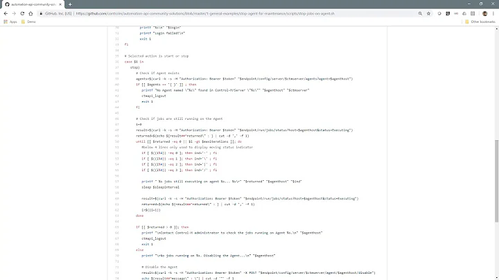 AAPI: Using Control-M Automation API to build a utility to stop an Agent during maintenance