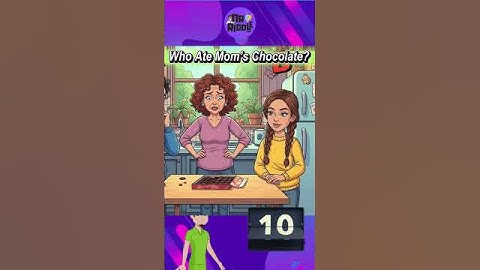 Who Ate Mom’s Chocolate? #riddle #enigma #riddleoftheday #challenge #riddlechallenge #brainteaser