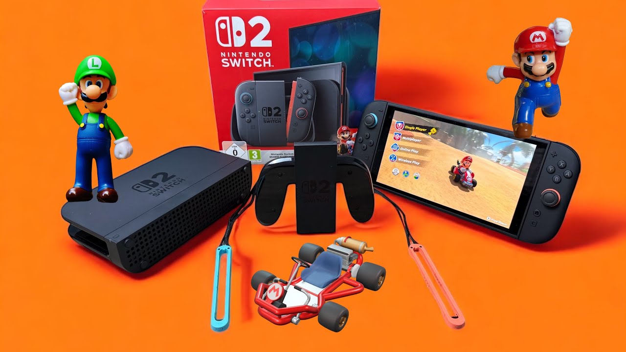 Nintendo Switch 2 ASMR Unboxing & Setup | First Look at Mario Kart World