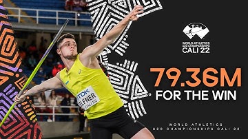 Felfner secures javelin gold for Ukraine | World Athletics U20 Championships Cali 2022