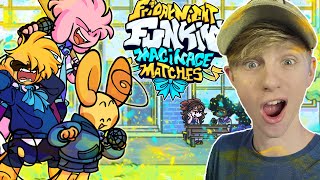 How BF and GF MET!! | Friday Night Funkin' FNF V.S. Maginage Matches Full Week Mod