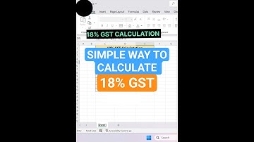 How to calculate 18 percent GST in excel #tax #excel #exceltutorial #exceltrick #percentage #msexcel