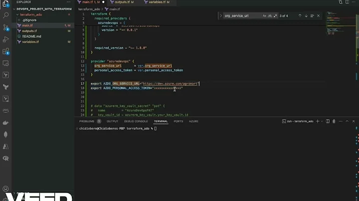 Create Azure DevOps Project with Terraform