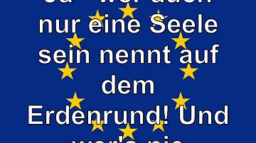 Wie lautet der Text der Europahymne?