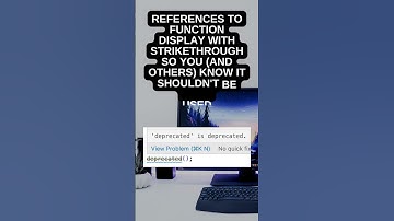 PHP Visual Studio Code Tip #1 - @deprecated #short