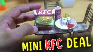 Miniature KFC Deal Burger & Fries (ASMR) | Mini FoodPoint | Episode 6