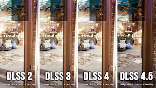 DLSS 2 vs DLSS 3 vs DLSS 4 vs DLSS 4.5 - FPS & Graphics Comparison