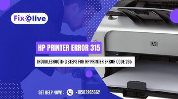 HP Printer Error 315 | #hpprinterservice #hpprinter
