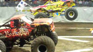 Viper Vs. Barbarian Monster Truck Racing