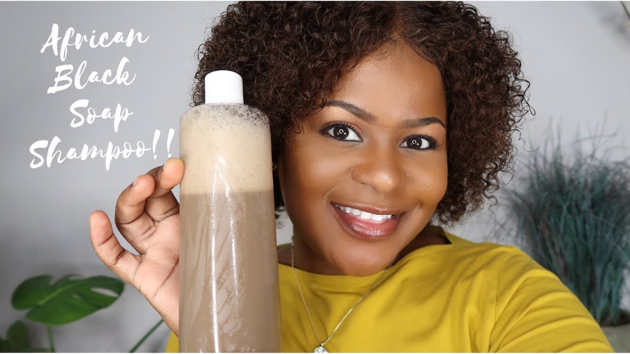 Diy Homemade Natural Shampoo Using African Black Soap Clarifying Shampoo For Oily Hair Youtube