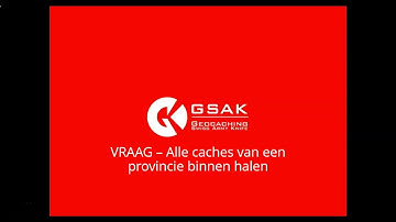 GSAK Vraag - alle caches van een provincie binnen halen     🥾