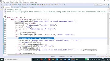 CORE JAVA - P25 CSE61 JDBC Example (CSE Department)